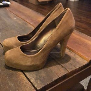 Nine West Brown suede heels